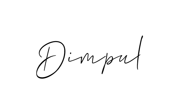 Best and Professional Signature Style for Dimpul. Allison_Script Best Signature Style Collection. Dimpul signature style 2 images and pictures png