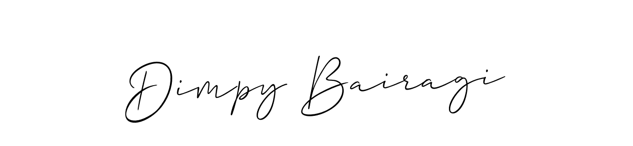 You should practise on your own different ways (Allison_Script) to write your name (Dimpy Bairagi) in signature. don't let someone else do it for you. Dimpy Bairagi signature style 2 images and pictures png