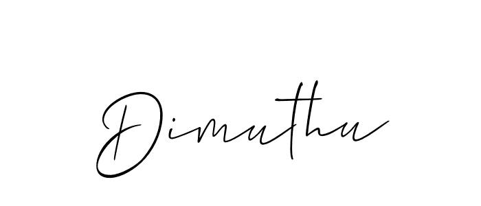 You should practise on your own different ways (Allison_Script) to write your name (Dimuthu) in signature. don't let someone else do it for you. Dimuthu signature style 2 images and pictures png