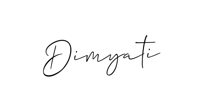 Once you've used our free online signature maker to create your best signature Allison_Script style, it's time to enjoy all of the benefits that Dimyati name signing documents. Dimyati signature style 2 images and pictures png