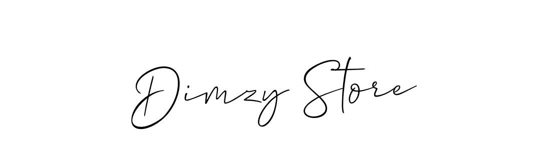 Dimzy Store stylish signature style. Best Handwritten Sign (Allison_Script) for my name. Handwritten Signature Collection Ideas for my name Dimzy Store. Dimzy Store signature style 2 images and pictures png