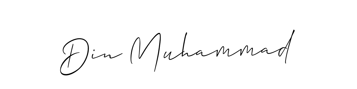 This is the best signature style for the Din Muhammad name. Also you like these signature font (Allison_Script). Mix name signature. Din Muhammad signature style 2 images and pictures png