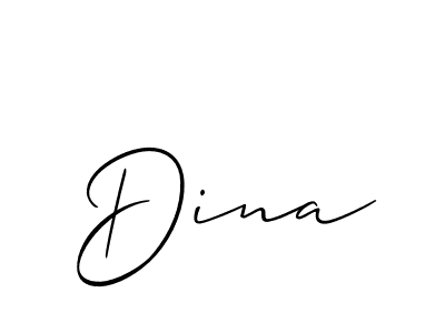 Similarly Allison_Script is the best handwritten signature design. Signature creator online .You can use it as an online autograph creator for name Dina. Dina signature style 2 images and pictures png