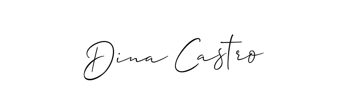 Best and Professional Signature Style for Dina Castro. Allison_Script Best Signature Style Collection. Dina Castro signature style 2 images and pictures png