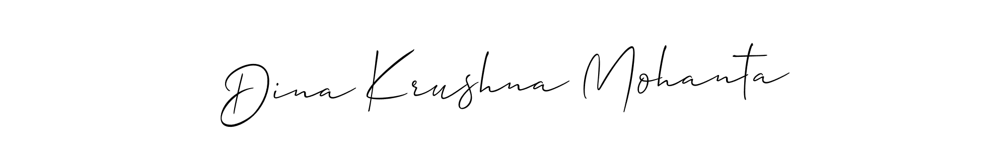 You can use this online signature creator to create a handwritten signature for the name Dina Krushna Mohanta. This is the best online autograph maker. Dina Krushna Mohanta signature style 2 images and pictures png