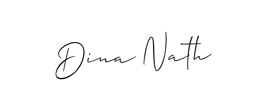 Use a signature maker to create a handwritten signature online. With this signature software, you can design (Allison_Script) your own signature for name Dina Nath. Dina Nath signature style 2 images and pictures png