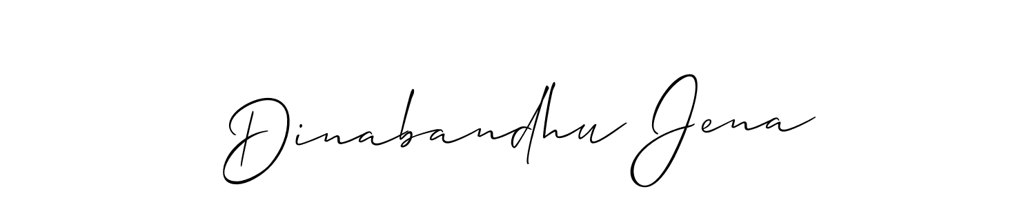 You should practise on your own different ways (Allison_Script) to write your name (Dinabandhu Jena) in signature. don't let someone else do it for you. Dinabandhu Jena signature style 2 images and pictures png