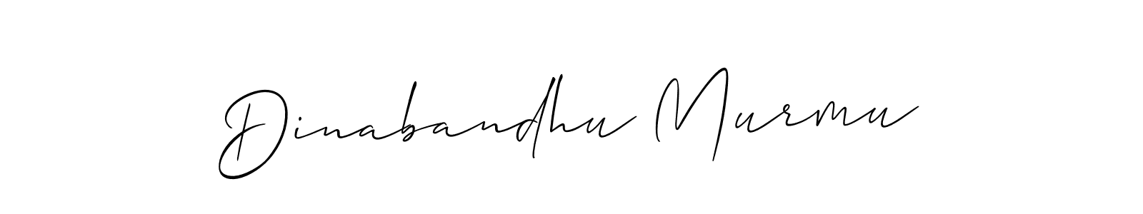How to make Dinabandhu Murmu signature? Allison_Script is a professional autograph style. Create handwritten signature for Dinabandhu Murmu name. Dinabandhu Murmu signature style 2 images and pictures png