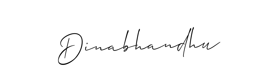 Create a beautiful signature design for name Dinabhandhu. With this signature (Allison_Script) fonts, you can make a handwritten signature for free. Dinabhandhu signature style 2 images and pictures png