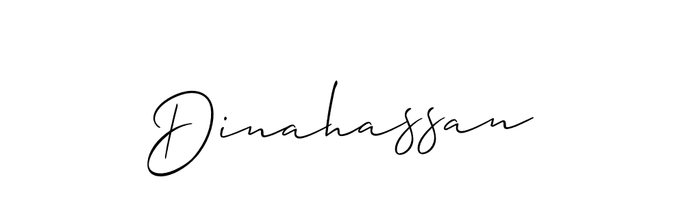 Dinahassan stylish signature style. Best Handwritten Sign (Allison_Script) for my name. Handwritten Signature Collection Ideas for my name Dinahassan. Dinahassan signature style 2 images and pictures png