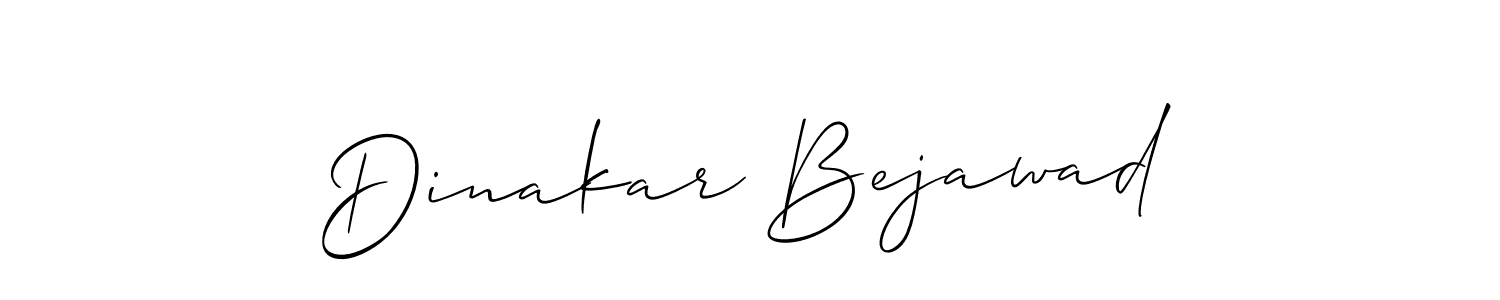 How to make Dinakar Bejawad name signature. Use Allison_Script style for creating short signs online. This is the latest handwritten sign. Dinakar Bejawad signature style 2 images and pictures png