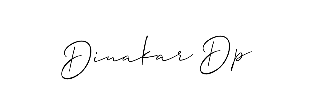 Dinakar Dp stylish signature style. Best Handwritten Sign (Allison_Script) for my name. Handwritten Signature Collection Ideas for my name Dinakar Dp. Dinakar Dp signature style 2 images and pictures png