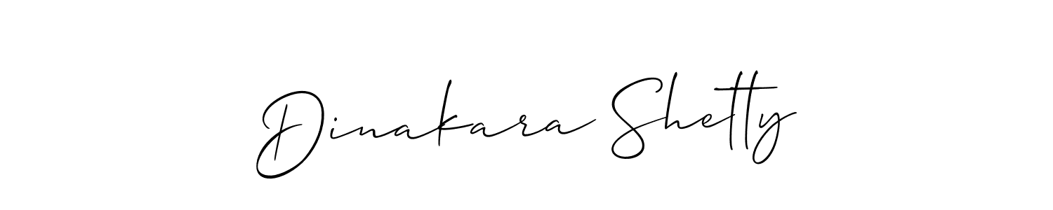 Make a beautiful signature design for name Dinakara Shetty. With this signature (Allison_Script) style, you can create a handwritten signature for free. Dinakara Shetty signature style 2 images and pictures png