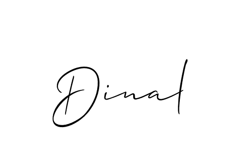 How to Draw Dinal signature style? Allison_Script is a latest design signature styles for name Dinal. Dinal signature style 2 images and pictures png