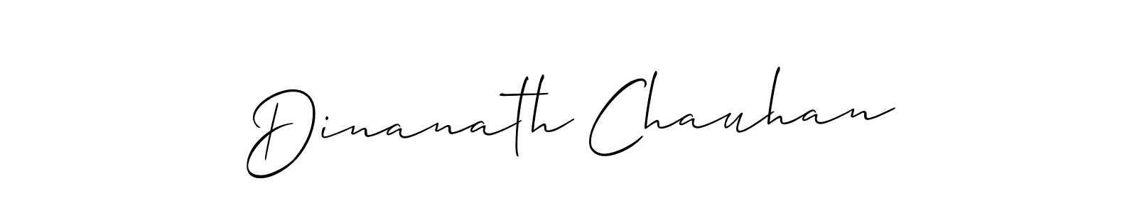 Also we have Dinanath Chauhan name is the best signature style. Create professional handwritten signature collection using Allison_Script autograph style. Dinanath Chauhan signature style 2 images and pictures png