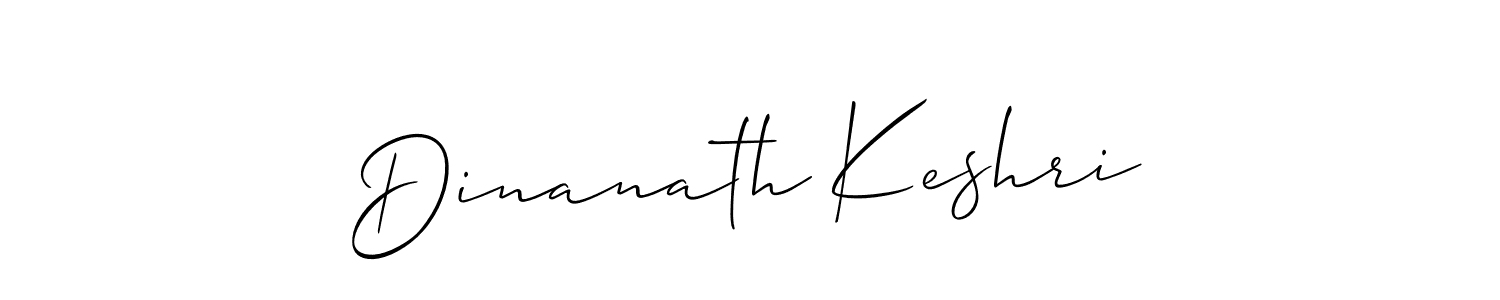 Make a beautiful signature design for name Dinanath Keshri. With this signature (Allison_Script) style, you can create a handwritten signature for free. Dinanath Keshri signature style 2 images and pictures png