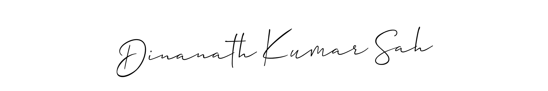 Allison_Script is a professional signature style that is perfect for those who want to add a touch of class to their signature. It is also a great choice for those who want to make their signature more unique. Get Dinanath Kumar Sah name to fancy signature for free. Dinanath Kumar Sah signature style 2 images and pictures png