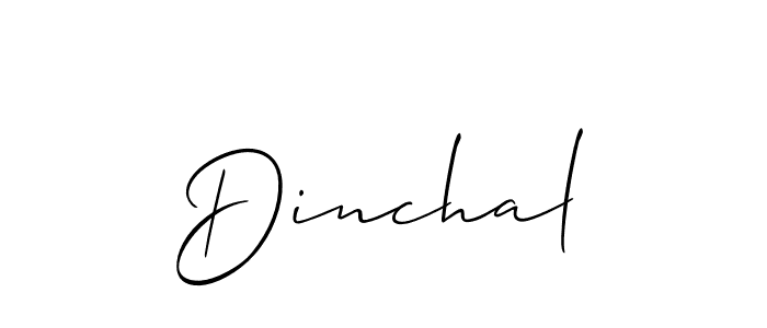 Also You can easily find your signature by using the search form. We will create Dinchal name handwritten signature images for you free of cost using Allison_Script sign style. Dinchal signature style 2 images and pictures png