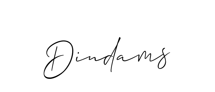 Make a short Dindams signature style. Manage your documents anywhere anytime using Allison_Script. Create and add eSignatures, submit forms, share and send files easily. Dindams signature style 2 images and pictures png
