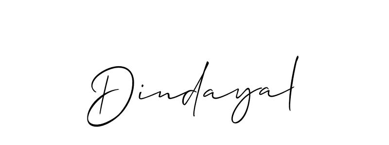 How to make Dindayal signature? Allison_Script is a professional autograph style. Create handwritten signature for Dindayal name. Dindayal signature style 2 images and pictures png