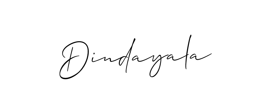 Design your own signature with our free online signature maker. With this signature software, you can create a handwritten (Allison_Script) signature for name Dindayala. Dindayala signature style 2 images and pictures png