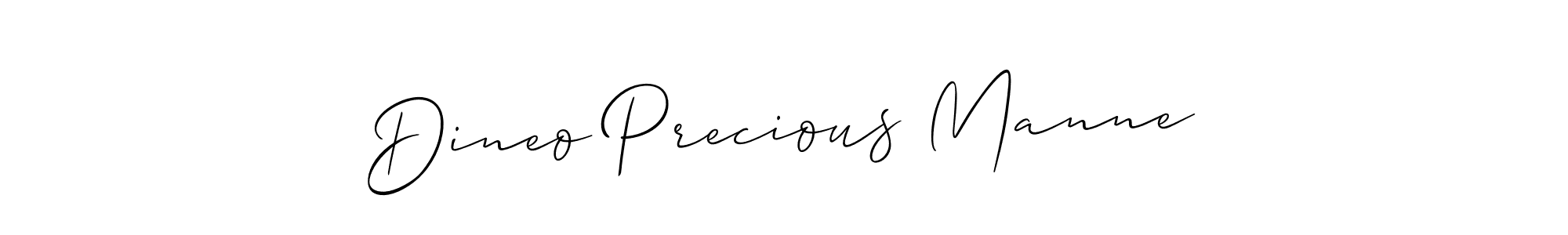 Make a beautiful signature design for name Dineo Precious Manne. With this signature (Allison_Script) style, you can create a handwritten signature for free. Dineo Precious Manne signature style 2 images and pictures png