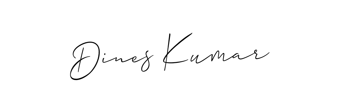 Dines Kumar stylish signature style. Best Handwritten Sign (Allison_Script) for my name. Handwritten Signature Collection Ideas for my name Dines Kumar. Dines Kumar signature style 2 images and pictures png