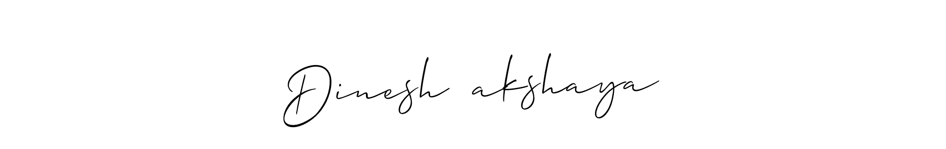 It looks lik you need a new signature style for name Dinesh❤️akshaya. Design unique handwritten (Allison_Script) signature with our free signature maker in just a few clicks. Dinesh❤️akshaya signature style 2 images and pictures png