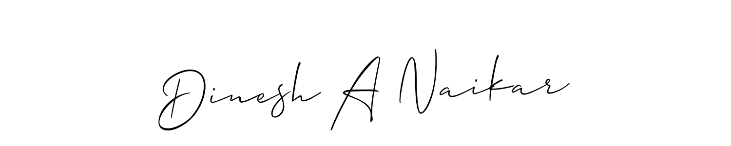 if you are searching for the best signature style for your name Dinesh A Naikar. so please give up your signature search. here we have designed multiple signature styles  using Allison_Script. Dinesh A Naikar signature style 2 images and pictures png