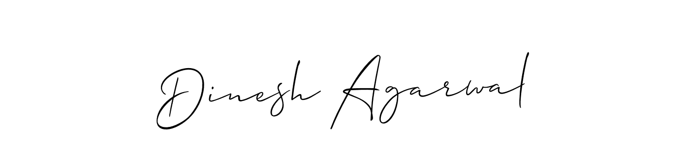 Use a signature maker to create a handwritten signature online. With this signature software, you can design (Allison_Script) your own signature for name Dinesh Agarwal. Dinesh Agarwal signature style 2 images and pictures png