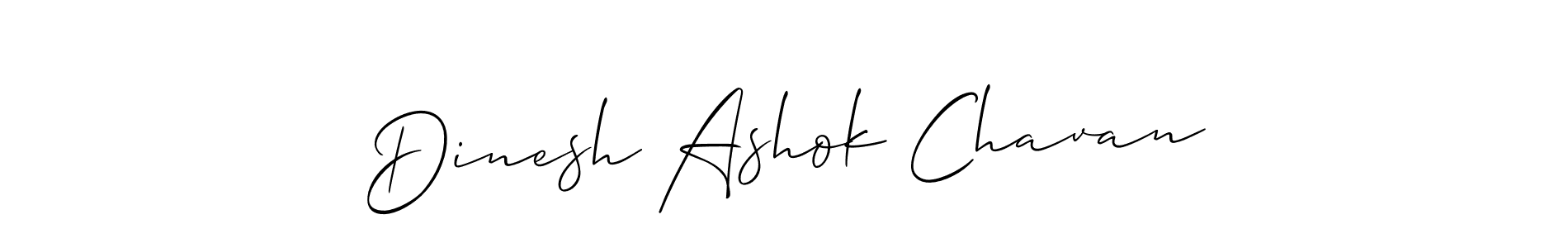 How to make Dinesh Ashok Chavan signature? Allison_Script is a professional autograph style. Create handwritten signature for Dinesh Ashok Chavan name. Dinesh Ashok Chavan signature style 2 images and pictures png