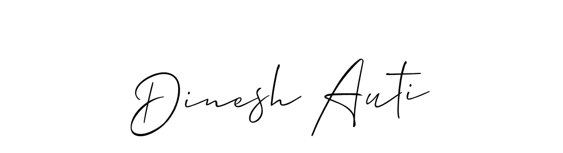 The best way (Allison_Script) to make a short signature is to pick only two or three words in your name. The name Dinesh Auti include a total of six letters. For converting this name. Dinesh Auti signature style 2 images and pictures png