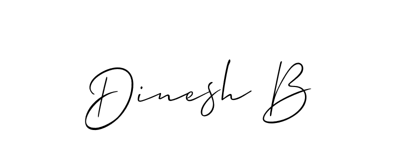 Also You can easily find your signature by using the search form. We will create Dinesh B name handwritten signature images for you free of cost using Allison_Script sign style. Dinesh B signature style 2 images and pictures png