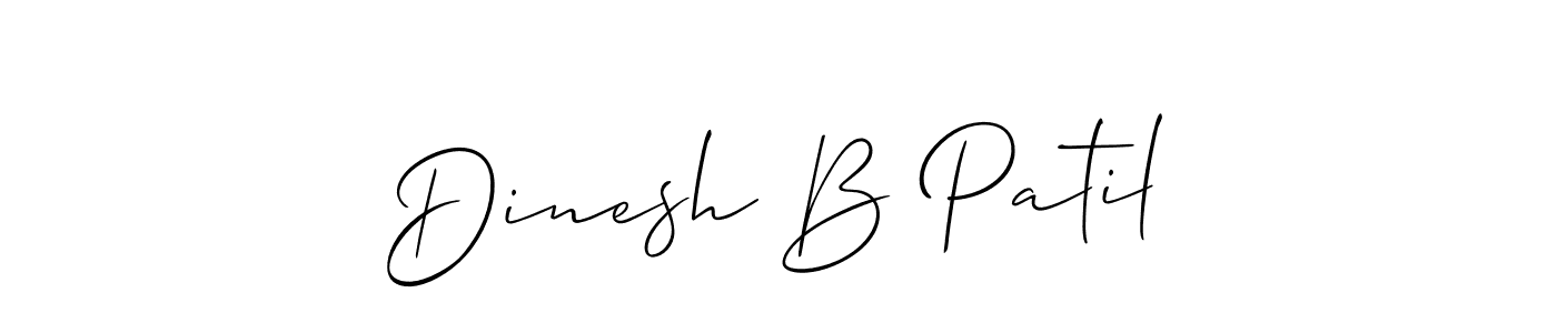 You should practise on your own different ways (Allison_Script) to write your name (Dinesh B Patil) in signature. don't let someone else do it for you. Dinesh B Patil signature style 2 images and pictures png