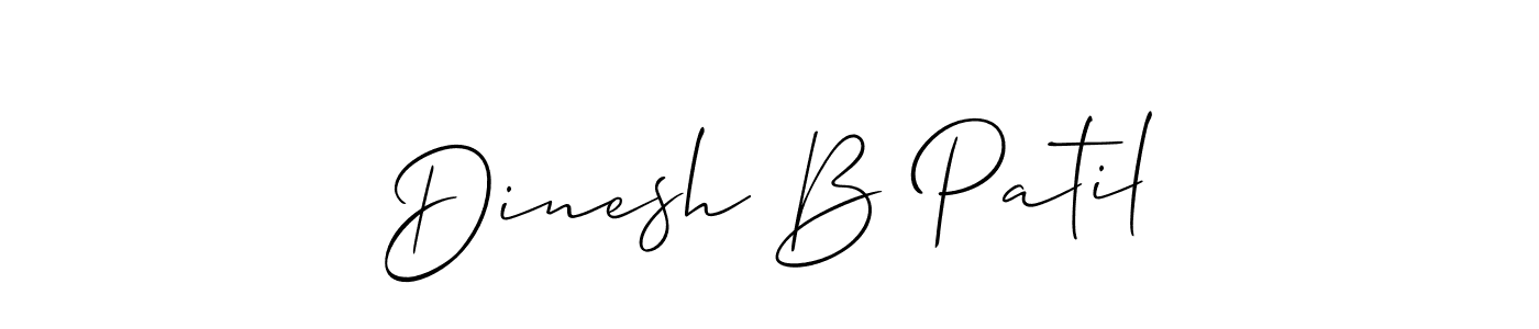 You should practise on your own different ways (Allison_Script) to write your name (Dinesh B Patil) in signature. don't let someone else do it for you. Dinesh B Patil signature style 2 images and pictures png