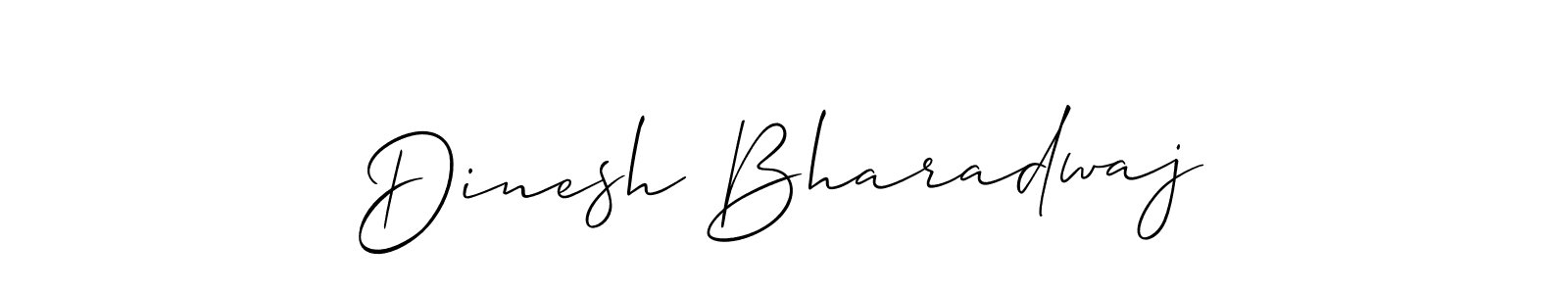 How to Draw Dinesh Bharadwaj signature style? Allison_Script is a latest design signature styles for name Dinesh Bharadwaj. Dinesh Bharadwaj signature style 2 images and pictures png