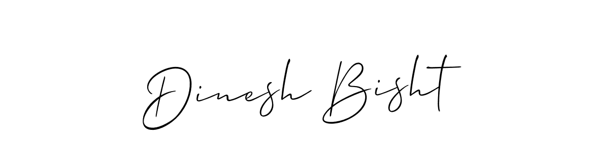 The best way (Allison_Script) to make a short signature is to pick only two or three words in your name. The name Dinesh Bisht include a total of six letters. For converting this name. Dinesh Bisht signature style 2 images and pictures png