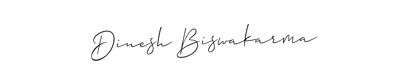 It looks lik you need a new signature style for name Dinesh Biswakarma. Design unique handwritten (Allison_Script) signature with our free signature maker in just a few clicks. Dinesh Biswakarma signature style 2 images and pictures png