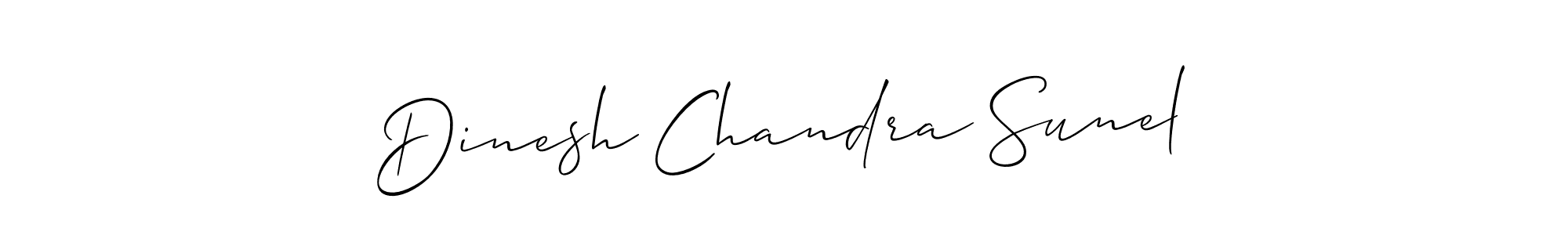 Similarly Allison_Script is the best handwritten signature design. Signature creator online .You can use it as an online autograph creator for name Dinesh Chandra Sunel. Dinesh Chandra Sunel signature style 2 images and pictures png