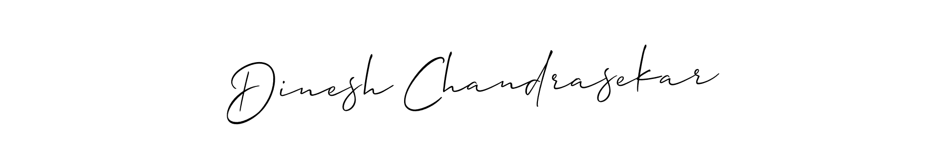 How to make Dinesh Chandrasekar name signature. Use Allison_Script style for creating short signs online. This is the latest handwritten sign. Dinesh Chandrasekar signature style 2 images and pictures png