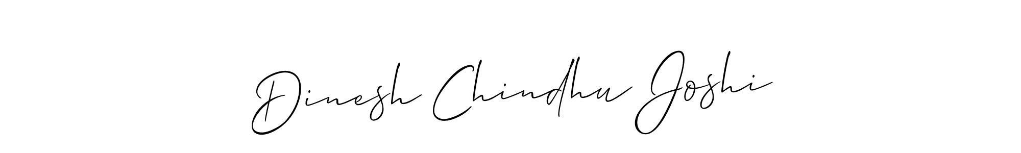 Design your own signature with our free online signature maker. With this signature software, you can create a handwritten (Allison_Script) signature for name Dinesh Chindhu Joshi. Dinesh Chindhu Joshi signature style 2 images and pictures png