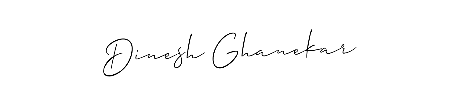 Also we have Dinesh Ghanekar name is the best signature style. Create professional handwritten signature collection using Allison_Script autograph style. Dinesh Ghanekar signature style 2 images and pictures png