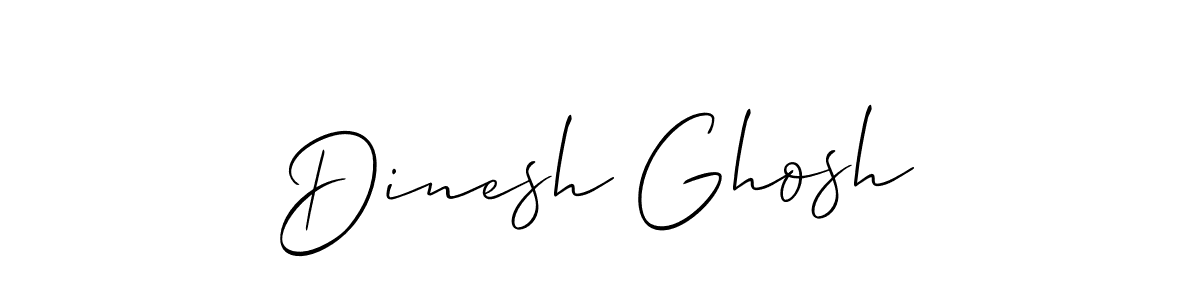 Create a beautiful signature design for name Dinesh Ghosh. With this signature (Allison_Script) fonts, you can make a handwritten signature for free. Dinesh Ghosh signature style 2 images and pictures png