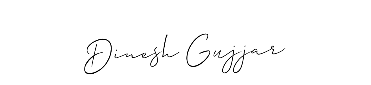 The best way (Allison_Script) to make a short signature is to pick only two or three words in your name. The name Dinesh Gujjar include a total of six letters. For converting this name. Dinesh Gujjar signature style 2 images and pictures png