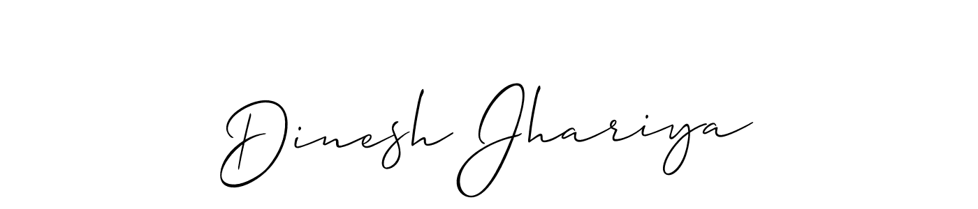 You should practise on your own different ways (Allison_Script) to write your name (Dinesh Jhariya) in signature. don't let someone else do it for you. Dinesh Jhariya signature style 2 images and pictures png