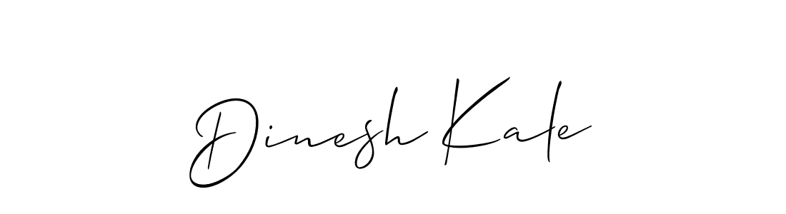 The best way (Allison_Script) to make a short signature is to pick only two or three words in your name. The name Dinesh Kale include a total of six letters. For converting this name. Dinesh Kale signature style 2 images and pictures png