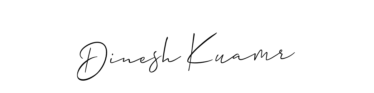 Design your own signature with our free online signature maker. With this signature software, you can create a handwritten (Allison_Script) signature for name Dinesh Kuamr. Dinesh Kuamr signature style 2 images and pictures png