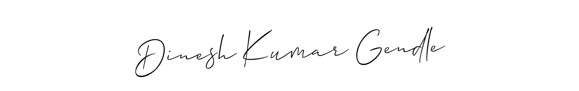 if you are searching for the best signature style for your name Dinesh Kumar Gendle. so please give up your signature search. here we have designed multiple signature styles  using Allison_Script. Dinesh Kumar Gendle signature style 2 images and pictures png