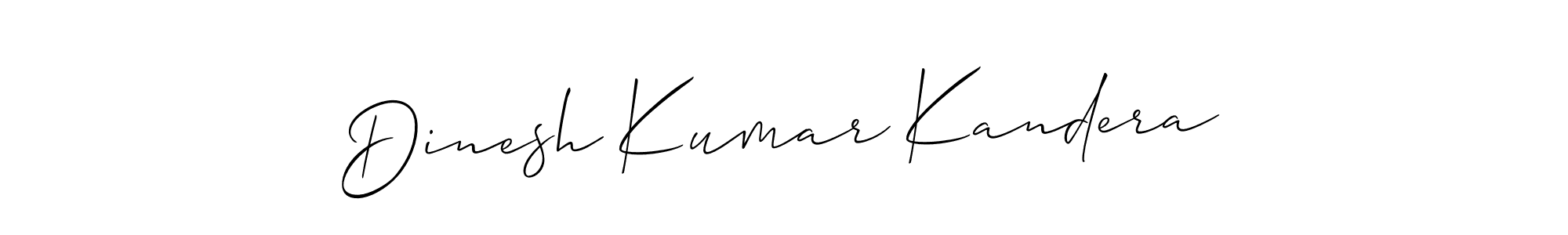 Make a beautiful signature design for name Dinesh Kumar Kandera. With this signature (Allison_Script) style, you can create a handwritten signature for free. Dinesh Kumar Kandera signature style 2 images and pictures png