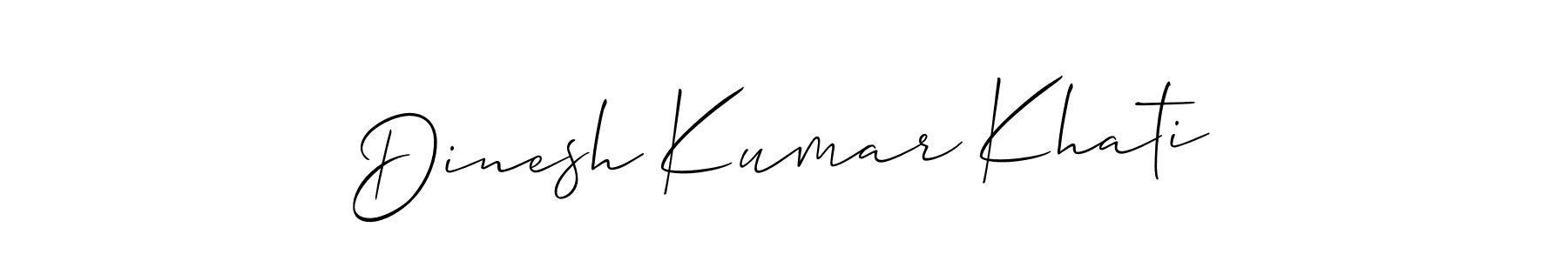 Best and Professional Signature Style for Dinesh Kumar Khati. Allison_Script Best Signature Style Collection. Dinesh Kumar Khati signature style 2 images and pictures png